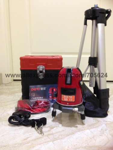 -5line Cross line laser with Tripod, rotary laser level, Horizontal and Vertical laser line level ,Outdoor mode