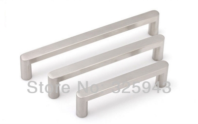 2pcs 96mm Furniture Hardware Stainless Steel Kitchen Cabinet Knobs And Handles Dresser Drawer Pulls [Satin Nickel Pull-406|]