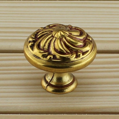 Chinese&European style pull European copper archaize single hole furniture handle Coffee Classical drawer/closet knobs