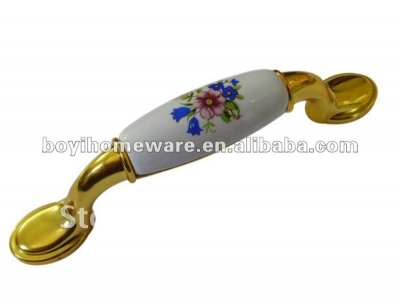 Gold zinc alloy furniture handle knob wholesale and retail shipping discount 50pcs/lot A01-BGP