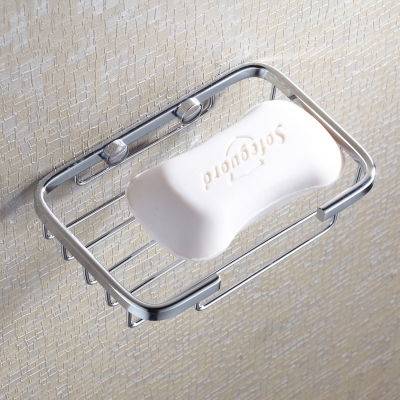 High quality stainless steel soap network soap box bathroom solid soap net broadside bathroom soap holder