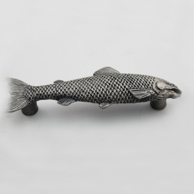 New classical European contracted fashion fish style cupboard door drawer knobs ancient silver furniture handle/ pulls