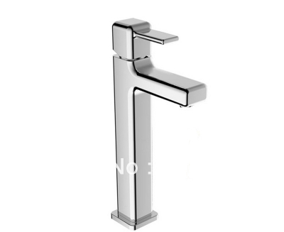 Wholesale And Retail Promotion Chrome Brass Tall Style Bathroom Basin Faucet Single Lever Vanity Sink Mixer Tap