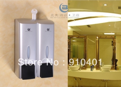 Wholesale And Retail Promotion NEW Modern Wall Mounted ABS Plastic Bathroom Liquid Soap Shampoo Dispenser 600ml