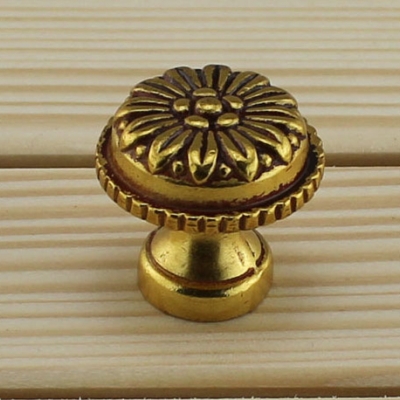 Chrysanthemum European copper archaize furniture handle Classical drawer/closet knobs Chinese&European style pull