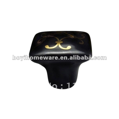 Square black furniture knobs wholesale and retail shipping discount 100pcs/lot L23
