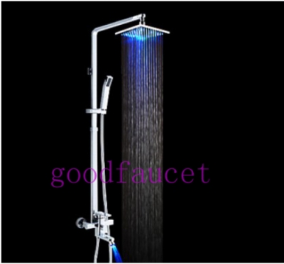 Wholesale And Retail Promotion Luxury 12" Rain Shower Faucet Set Bathtub Mixer Tap W/ Hand Shower Shower Column