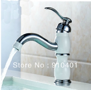 Wholesale And Retail Promotion NEW Euro Style Ceramic Bathroom Basin Faucet Single Handle Sink Mixer Tap Chrome
