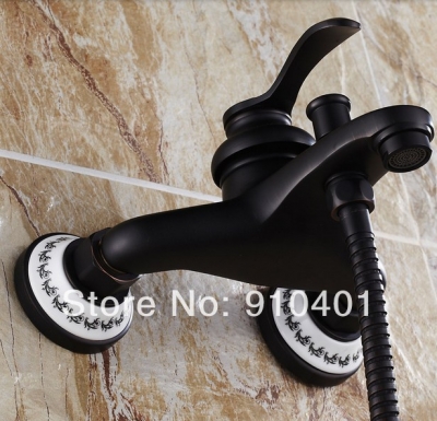 Wholesale And Retail Promotion NEW Oil Rubbed Bronze Bathroom Tub Faucet Shower Valve Single Handle Mixer Tap [Wall Mounted Faucet-5216|]