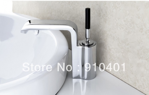 Wholesale And Retail Promotion NEW Swivel Handle Chrome Finish Bathroom Waterfall Basin Faucet Sink Mixer Tap