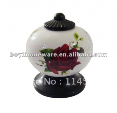 kids flower drawer knobs wholesale and retail shipping discount 100pcs/lot AL58-BK