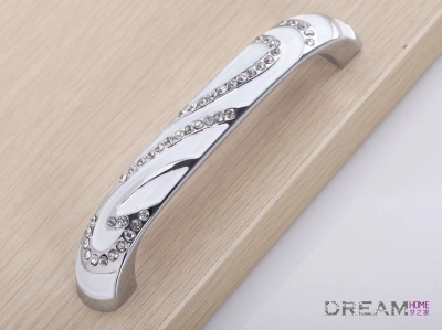 96mm Crystal cabinet handle and pulls/drawer pull handle/ kitchen cabinet hardware C:96mm L:110mm