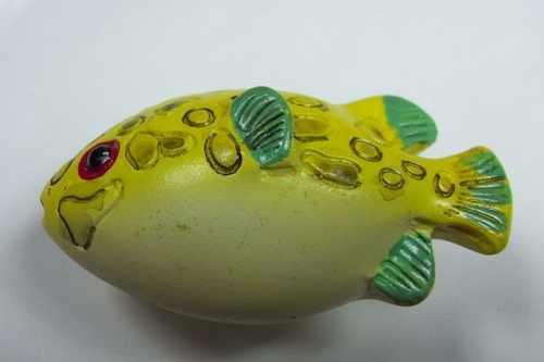 Lovely Cute Ocean Series Resin Small Fat Fish Cabinet Cupboard Drawer Knob Pulls Handle MBS037-11