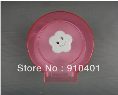 Wholesale And Retail Promotion NEW Round Red Lovely Waterproof Toilet Roll Paper Holder Tissue Paper Box Rack