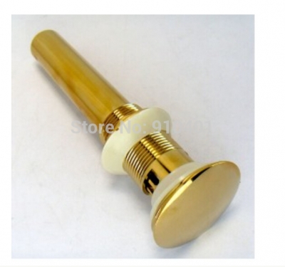 Wholesale And Retail Promotion Cheapest Golden Bathroom Brass Pop Up Waste Vanity Vessel Sink Drain W/ Overflow