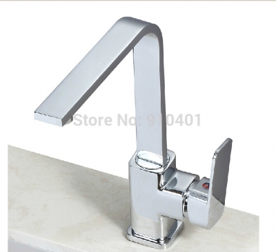 Wholesale And Retail Promotion NEW Chrome Brass Kitchen Faucet Swivel Spout Vessel Sink Mixer Tap Single Handle