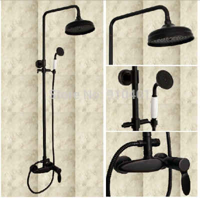 Wholesale And Retail Promotion Single Handle Wall Mounted Rain Shower Faucet Oil Rubbed Bronze With Hand Shower