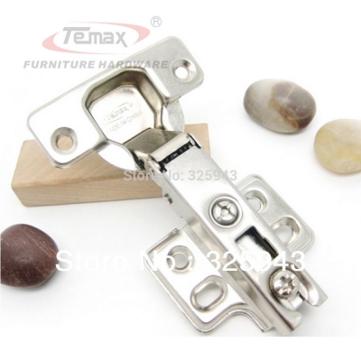 12pcs 35mm cup New full overlay satin nickel kitchen cabinet hinges door gate hinge without damper