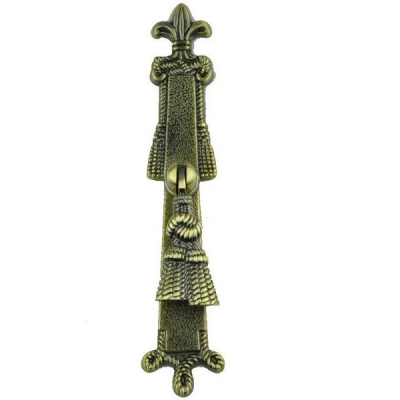 Antique Cabinet Closet Cupboard Handles Pulls Bars Knobs Chinese Qin Dynasty Style Furniture Single Hole 135mm Total length [Antique Pull-35|]