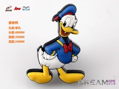 Free shiping 10pcs/lot Donald Duck Drawer Knobs / Nursery Decor / Kids Children Handle Pulls