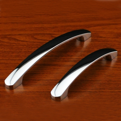New Modern Simple long style Zinc alloy Mirror surface Furniture knobs drawer/closets/cabinet pulls Free shipping