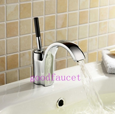 Wholesale And Retail Promotion Contemporary Chrome Brass Single Handle Centerset Bathroom Sink Faucet Mixer Tap