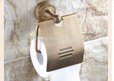 Wholesale And Retail Promotion NEW Antique Brass Embossed Wall Mount Bathroom Toilet Paper Holder Tissue Holder