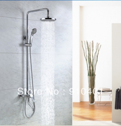 Wholesale And Retail Promotion NEW High End Rainfall Bath Shower Faucets Chrome Brass Shower Sink Mixer Faucet