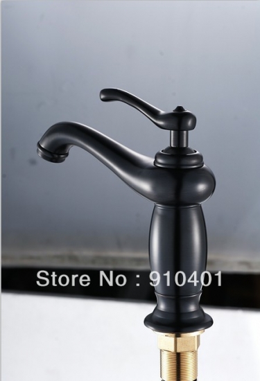 Wholesale And Retail Promotion NEW Oil Rubbed Bronze Deck Mounted Bathroom Basin Faucet Single Handle Mixer Tap [Antique Brass Faucet-290|]