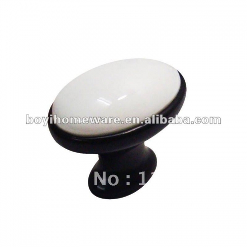 ceramic drawer pull knobs wholesale and retail shipping discount 100pcs /lot T0-BK