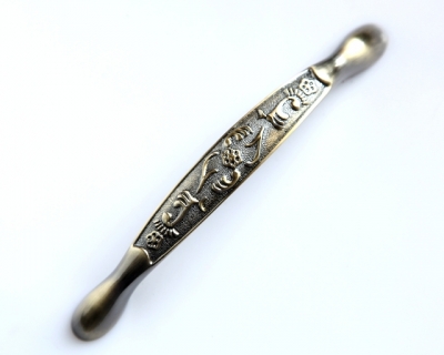 Classical antique bronze high grade zinc alloy flower pull European rural style furniture handle for cabinet/drawer/closet