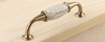 Crack Ceramics Cabinet Wardrobe Cupboard Knob Drawer Door Pulls Handles 96mm 3.78" MBS364-5 [Handles&Knobs-376|]