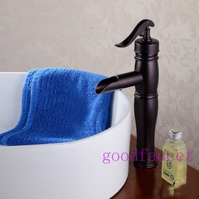 Modern Water Pump Style Oil-rubbed Bronze bathroom basin faucet Vessel hot and cold tap Mixer With Single handle
