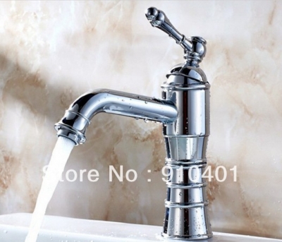 Wholesale And Retail Promotion Brass European Style Chrome Brass Basin Faucet Vessel Mixer Tap Single Lever