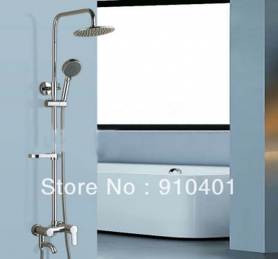 Wholesale And Retail Promotion Chrome Brass Bathroom Shower Faucet Set Bathtub Mixer Tap Shower Column Mixer