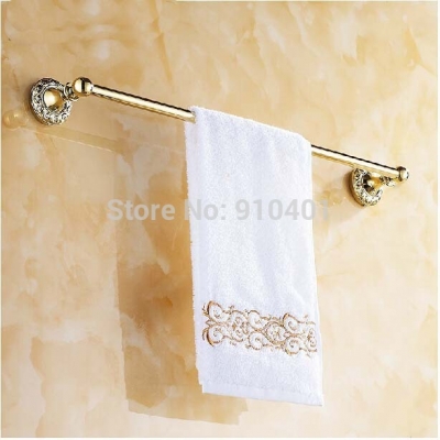 Wholesale And Retail Promotion Luxury Flower Carved Bathroom Towel Bar Bathroom Wall Mounted Towerl Rack Bar