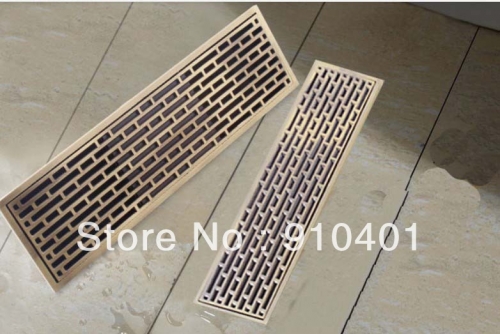 Wholesale And Retail Promotion Modern Square 11" Antique Brass Floor Drainer Square Shower Grate Waste Drainer