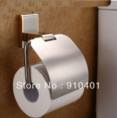 Wholesale And Retail Promotion NEW Antique Golden Wall Mounted Bathroom Toilet Paper Holder Tissue Bar W/ Cover