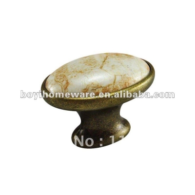 archaistic ceramic kitchen knobs wholesale and retail shipping discount 100pcs/lot T28-AB [BronzeZincAlloyHandlesandKnobs-83|]