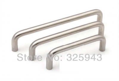 2pcs 64mm Modern Stainless Steel Furniture Hardware Kitchen Cabinet Knobs And Handles Drawer Pulls [Satin Nickel Pull-394|]