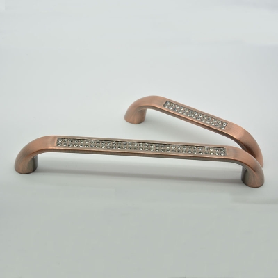 96mm zinc alloy copper color furniture handle ( hole to hole 96 mm )cabinet knobs and handles with standard screws high quality