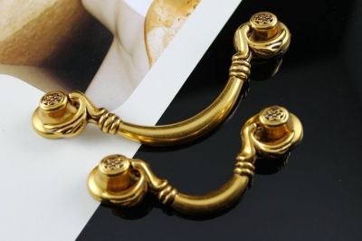 Antique handle hanging pull European door drawer handle and knobs(C.C.:64mm L:93mm) [ZincAlloyCabinetHandle-437|]