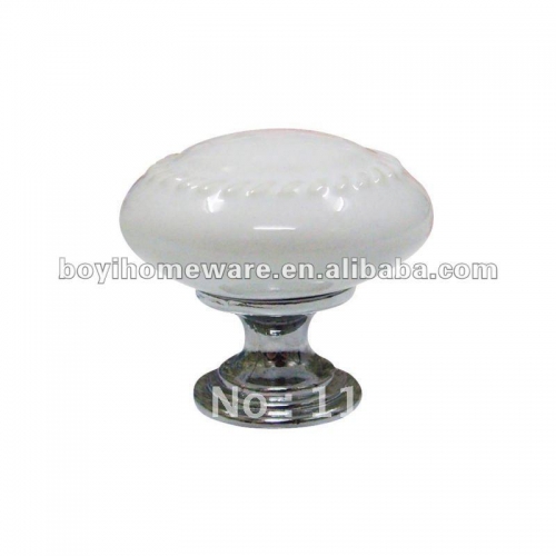 Unique embossed ceramic zamak knobs hand craft fancy knob handle wholesale and retail shipping discount 100pcs/lot PA0-PC