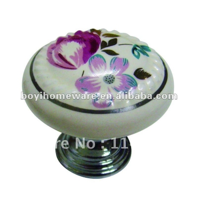 Unique embossed ceramic zinc knobs hand craft fancy knob handle wholesale and retail shipping discount 100pcs/lot PA09-1-PC
