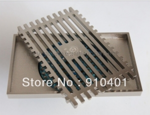 Wholesale And Retail Promotion Brushed Nickel Stainless Steel Square Bathroom Shower Drain Washer Waste Drain