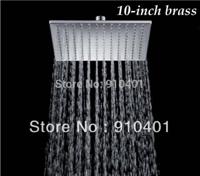 Wholesale And Retail Promotion Chrome Brass Ultrathin 10" Bathroom Square Shower Head Bathroom Shower Sprayer