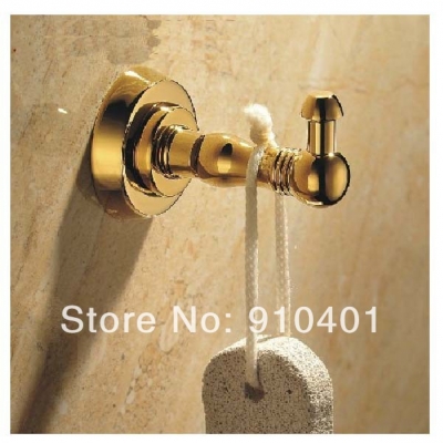 Wholesale And Retail Promotion NEW Luxury Golden Brass Single Towel Hook Wall Mounted Coat Hat Hook & Hangers [Hook & Hangers-3112|]