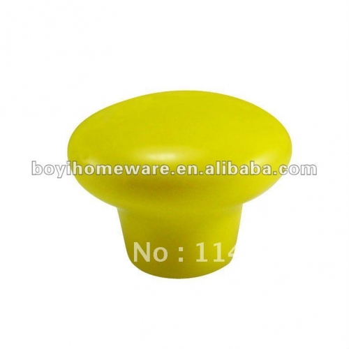 fancy colored ceramic handle knob door and furniture hardware knobs wholesale and retail shipping discount 100pcs/lot P YELLOW