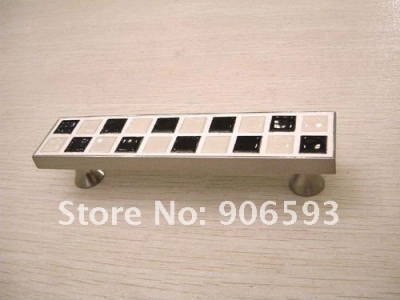 Black and white mosaic porcelain cabinet handle\\12pcs lot free shipping\\furniture handle [Colourful mosaic porcelain furniture handle-59|]