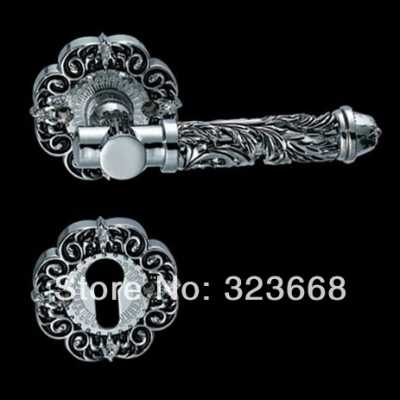 European style door lock classic zinc alloy handle lockset High grade New Chrome color fission locks